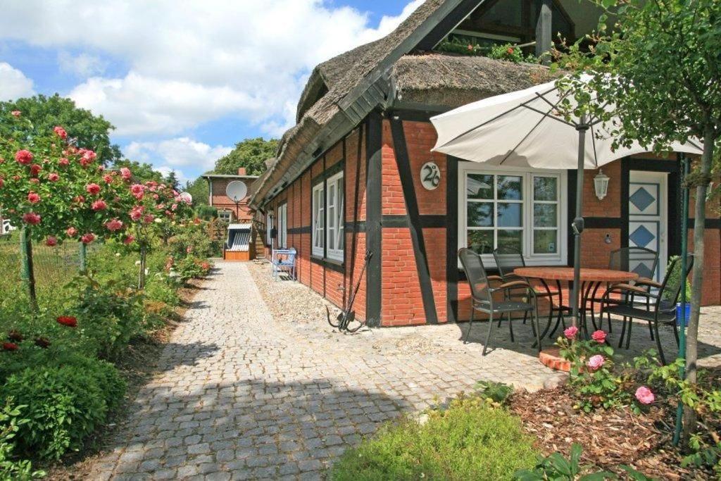 Ferienwohnungen Unterm Reetdach M Terras O Balk U Sauna Middelhagen Exterior foto